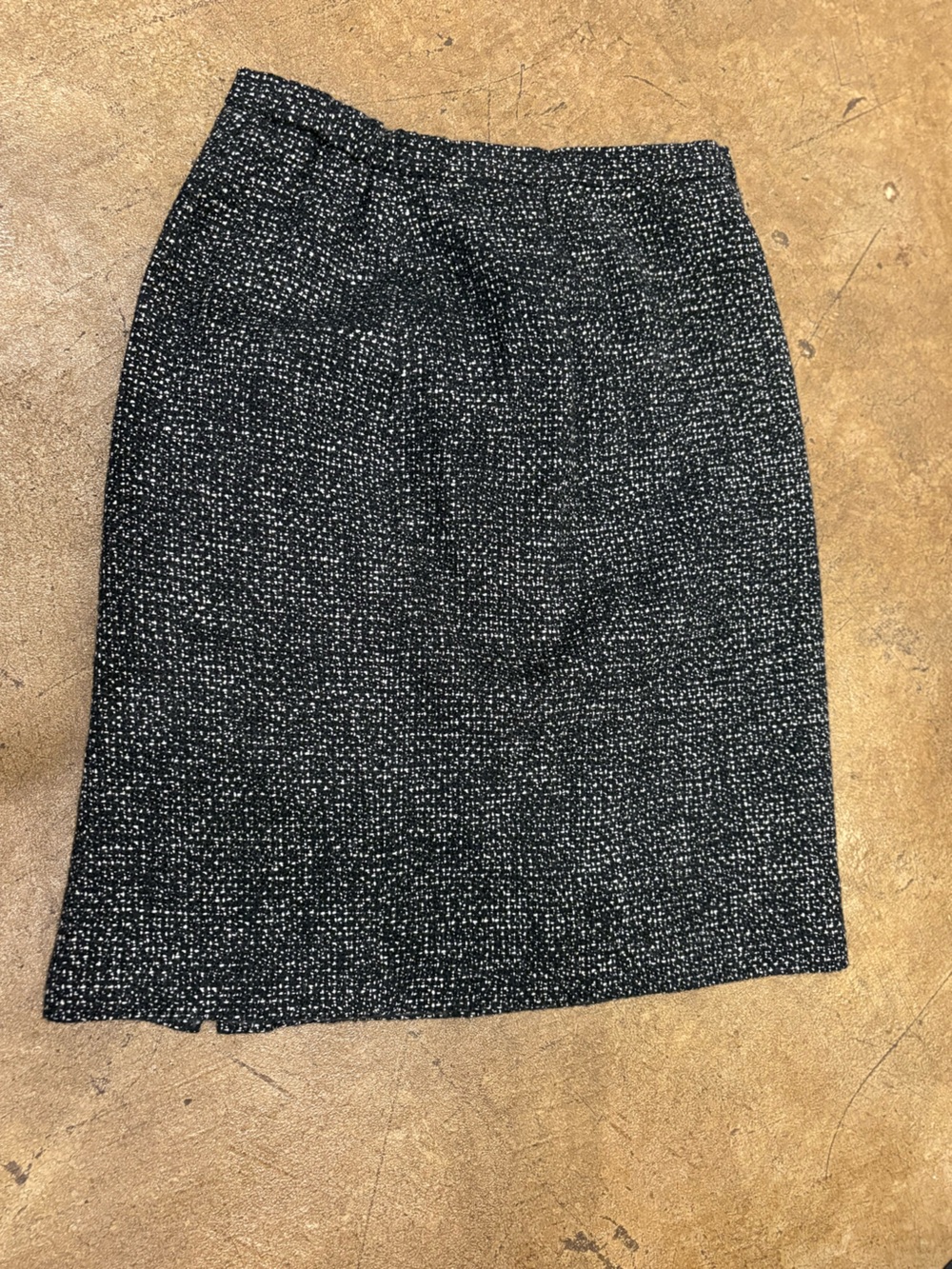 Liz Baker Black & White Tweed Mini Skirt